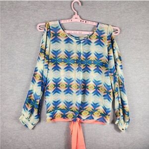 Umgee Multicolor Geometric Blouse